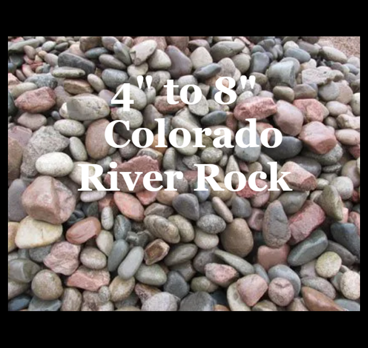 4 to 8 in colorado river rock